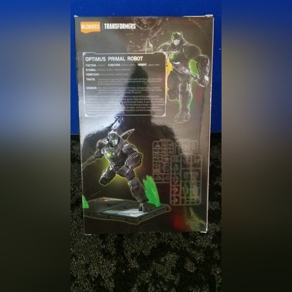 Transformer primeal  Black and Bright Green Action Figure - Picture 3 of 5